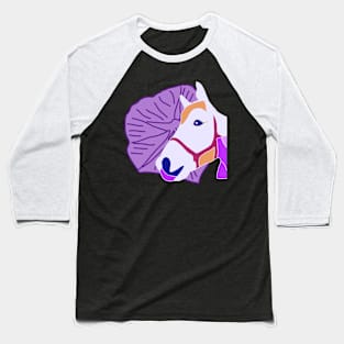 Purple horse Baseball T-Shirt